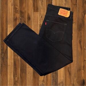 Levi’s 501 Black Jeans – Men’s W36 L30 – Button Fly – Classic Straigh